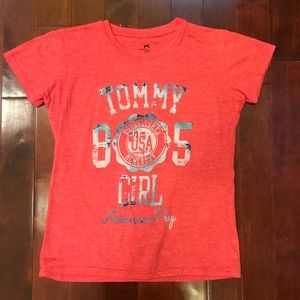 Tommy Girl Hilfiger American Prep Tee Shirt Medium